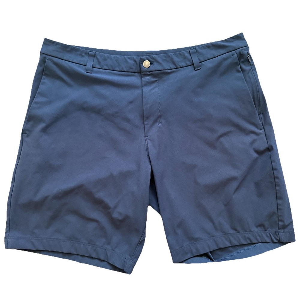 Lululemon Golf Shorts Men 38 Navy 9 Inseam Chino Stretch Pockets Performance